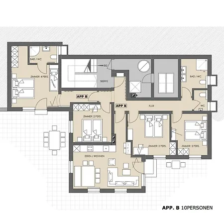 Alpensteinbock B Apartamento *