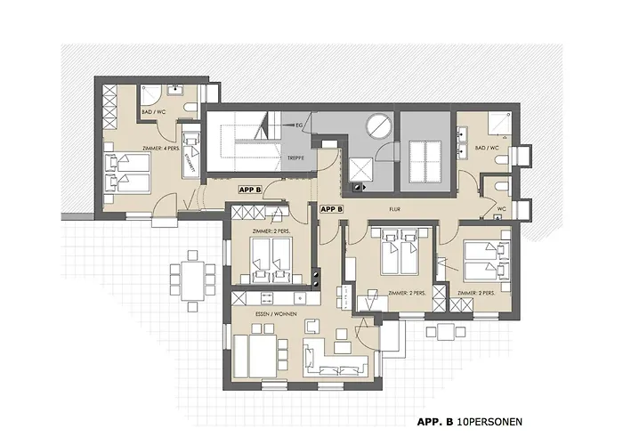 Alpensteinbock B 公寓 *